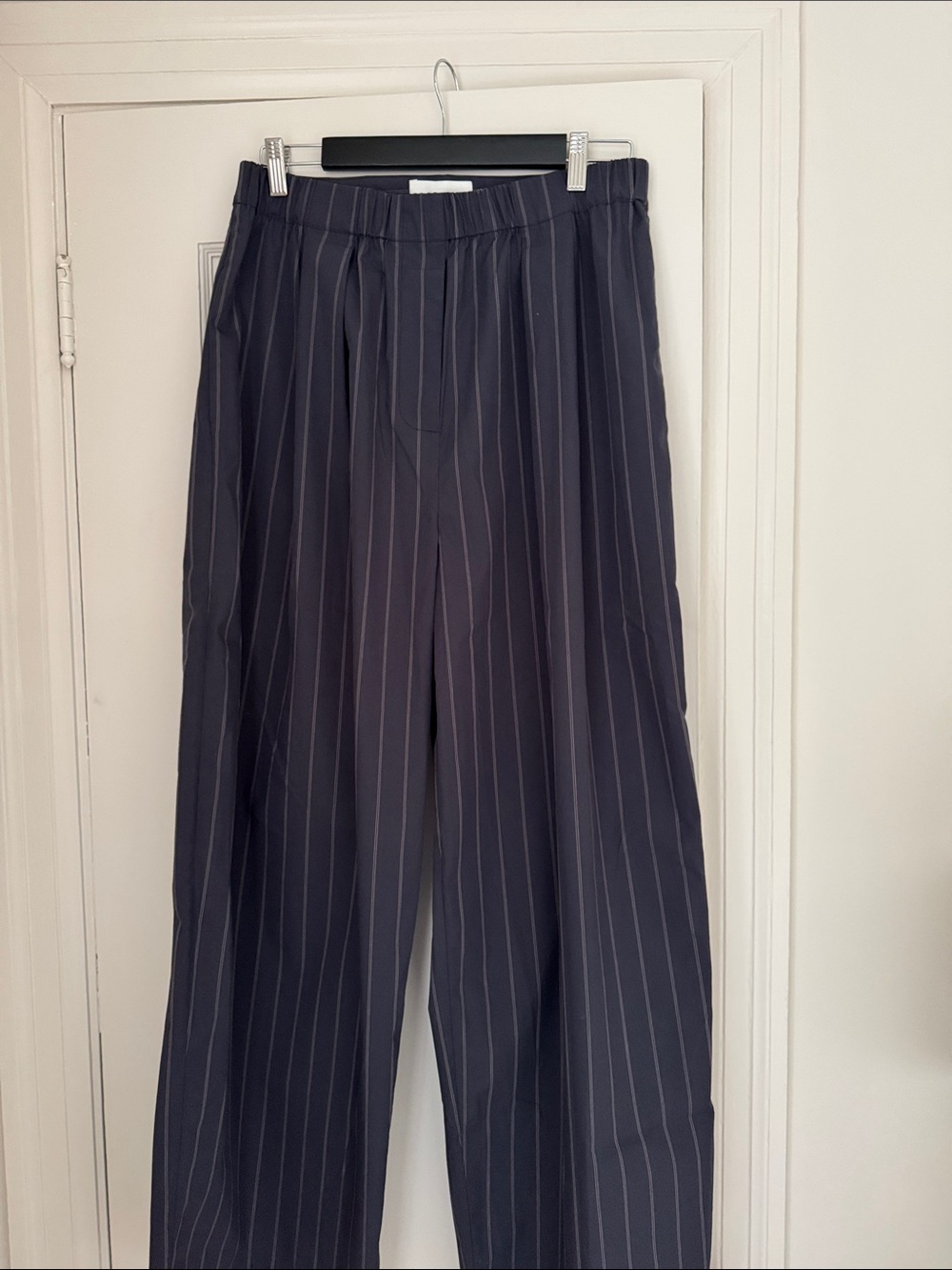 St. Agni Striped Cotton Pants